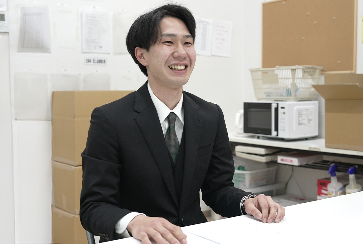 インタビューの様子